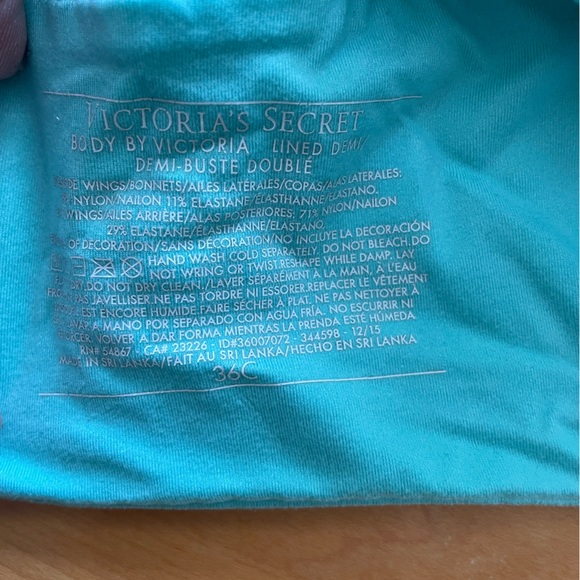 Victoria’s Secret body by Victoria lined Demi bra. 36C. Excellent condition - Picture 3 of 3